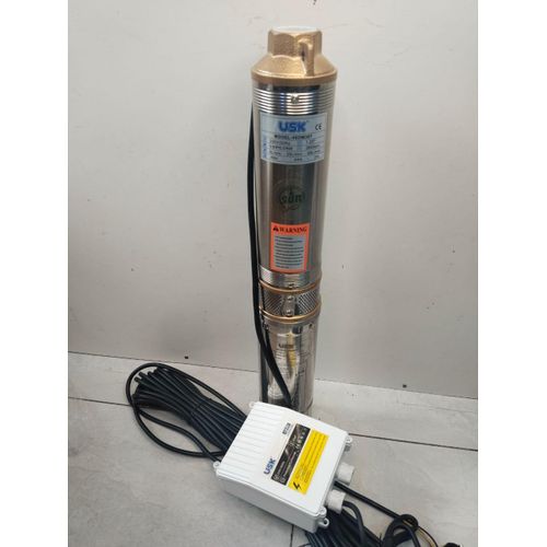 USK Unitech Italian Deep Well Electric Submersible Water PUMP 0.5HP Borehole Water Pump 100% Copper 49M Deep Head