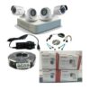 Hikvision 4 Hd Cctv Camera Full Kit (With 8 Channel Dvr & 100m Cable)
