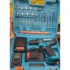 Makita 26V Cordless 2 Battery Electric Drill with ToolSet