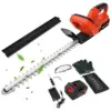Heavy Duty Cordless Lithium-ion Hedge Trimmer with Accesories Fence Trimmer Cutter with 2 Batteries
