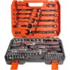 82PCS Mechanic Socket Tool Kit Set, Professional Car Repair Tool Wrench Set Batch Head Ratchet Pawl Socket Spanner Screwdriver
