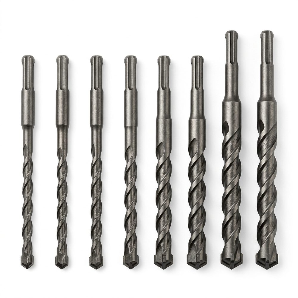 8-Piece SDS-Plus Masonry Drill Bit Set