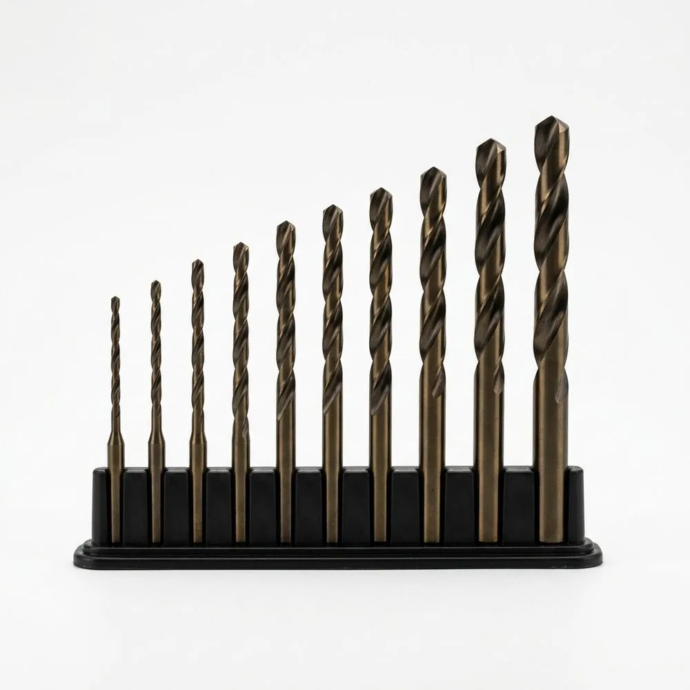10-Piece Cobalt Drill Bit Set
